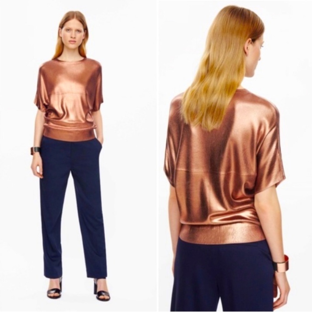 COS dolman sleeve bronze sweater